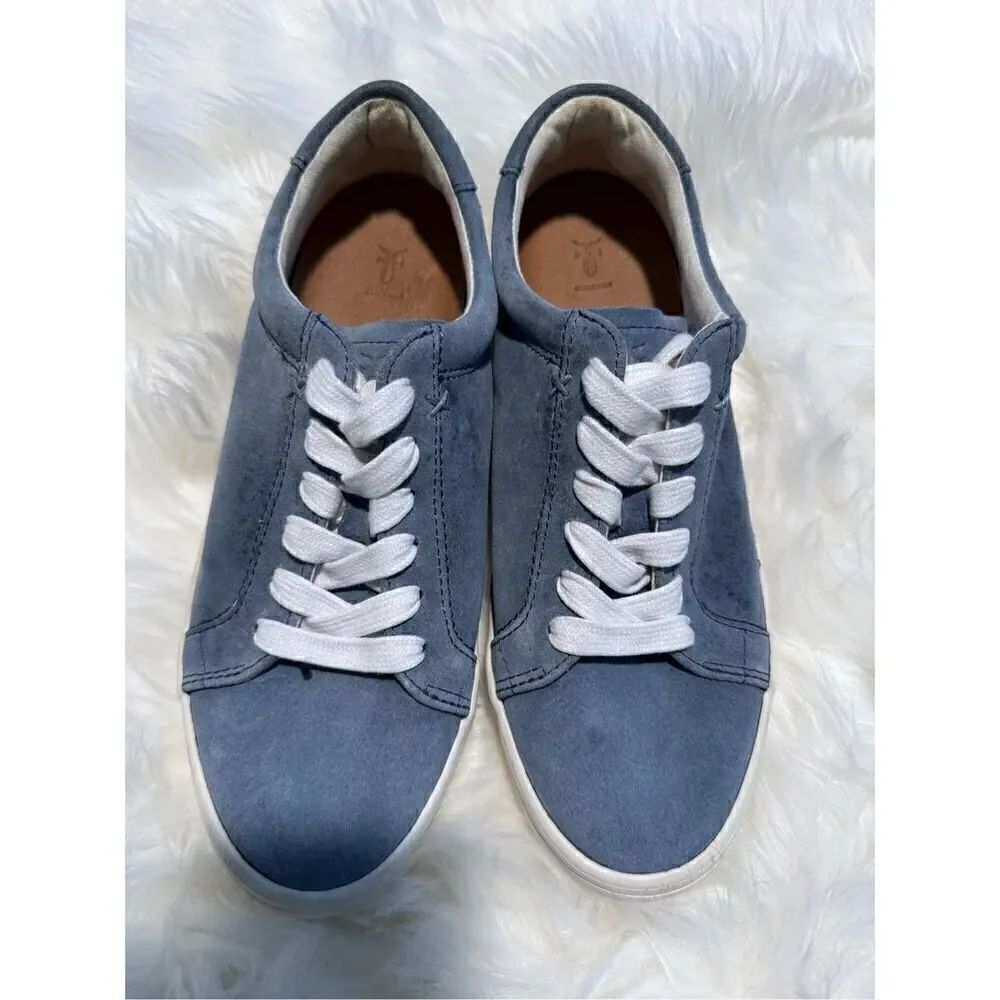 Frye Kerry suede canvas low top leather 7.5